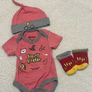 Warner Bros. Red and Gray Bodysuit
